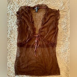 Vintage 90s Laundry mesh top